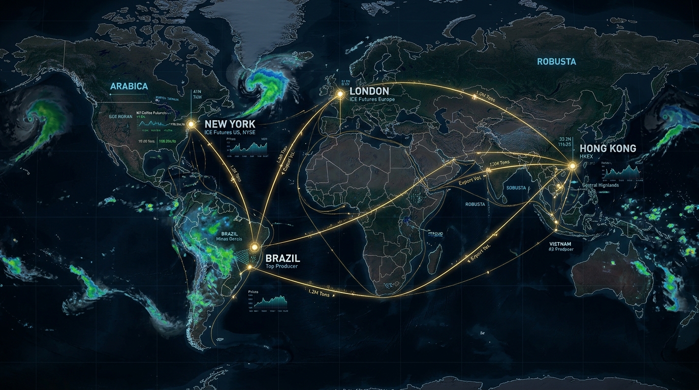 Global Coffee Supply Chain & Futures Hubs